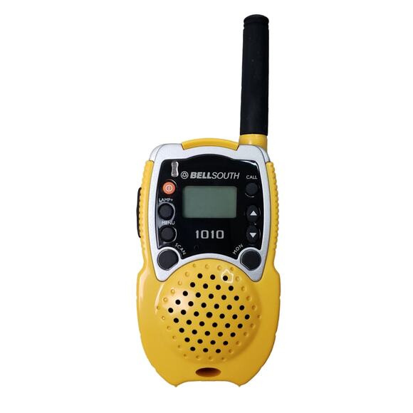 Vintage BellSouth Two-Way Communicator Radios Model 1010 Yellow Walkie Talkies - Picture 5 of 11
